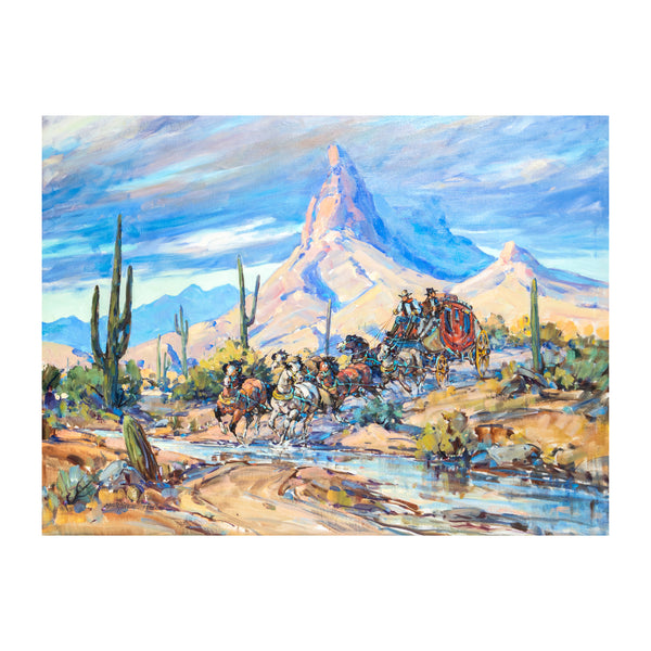 Through the Pugho Pass - Butterfield Trail by Marjorie Reed, Fine Art, Painting, Western