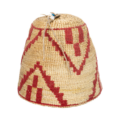 Nez Perce Corn Husk Hat, Native, Basketry, Corn Husk
