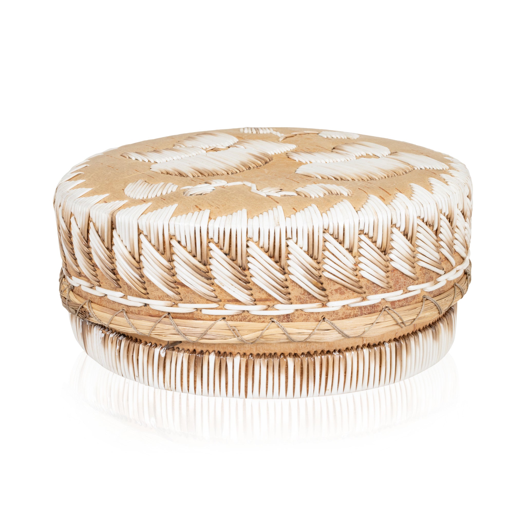 Quilled Birch Bark Box, Native, Birch Bark, Containers