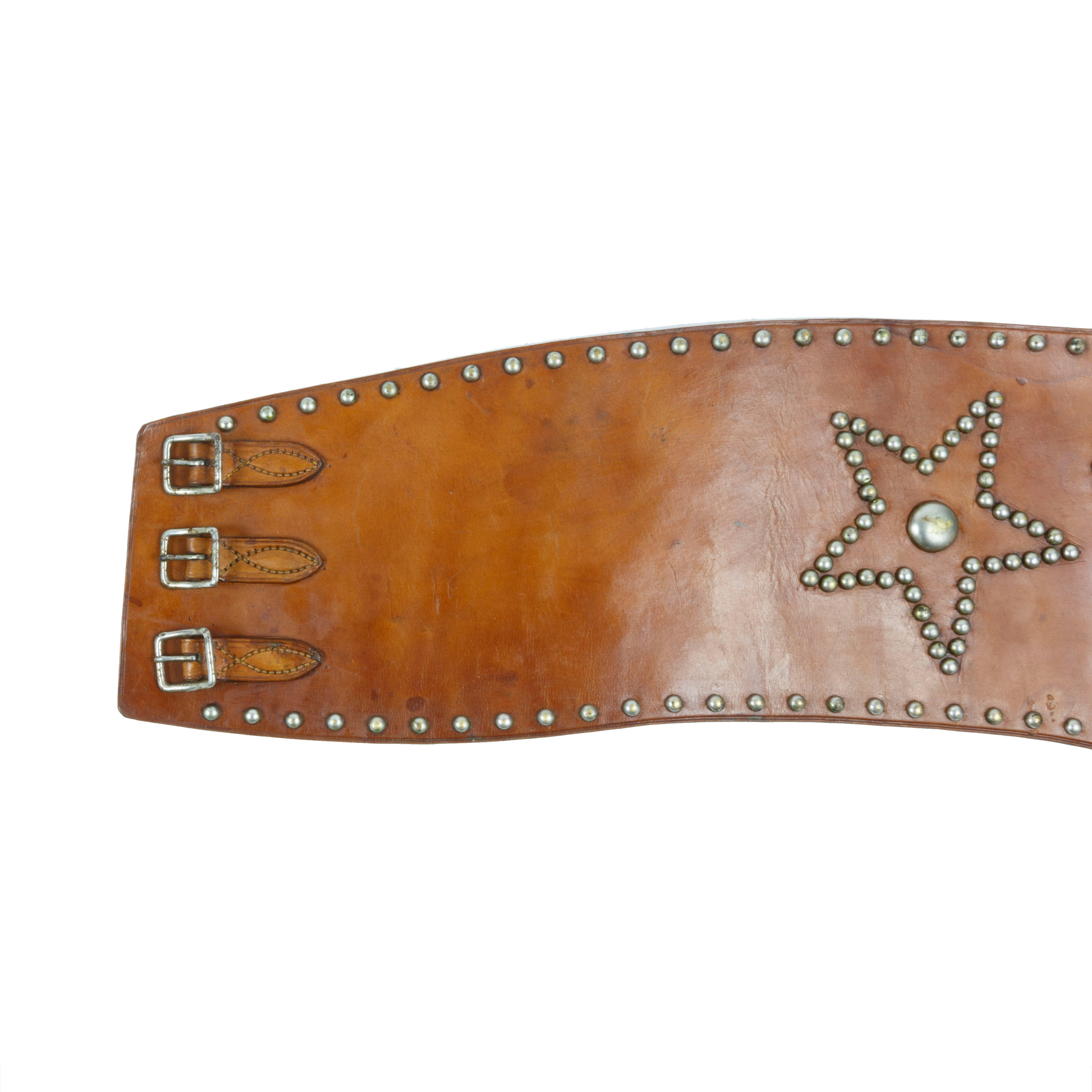 Bronc Belt with Hearts, Diamonds, and Stars