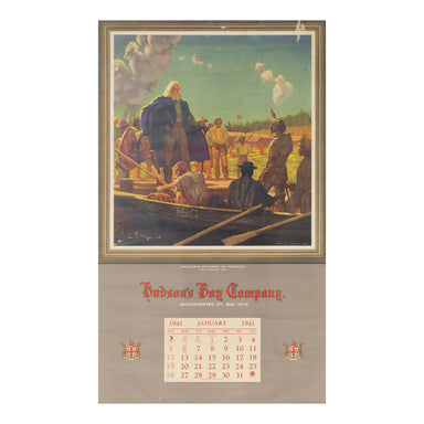Hudson Bay Co. Calendar, Sporting Goods, Advertising, Calendar