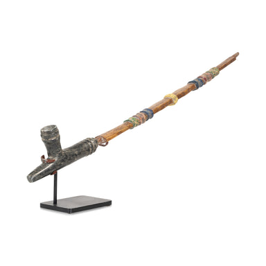 Meskwaki T Pipe, Native, Pipe, Steatite