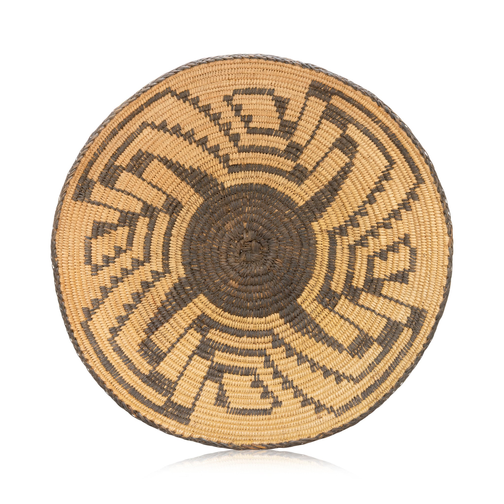 Pima Basketry Tray, Native, Basketry, Plate