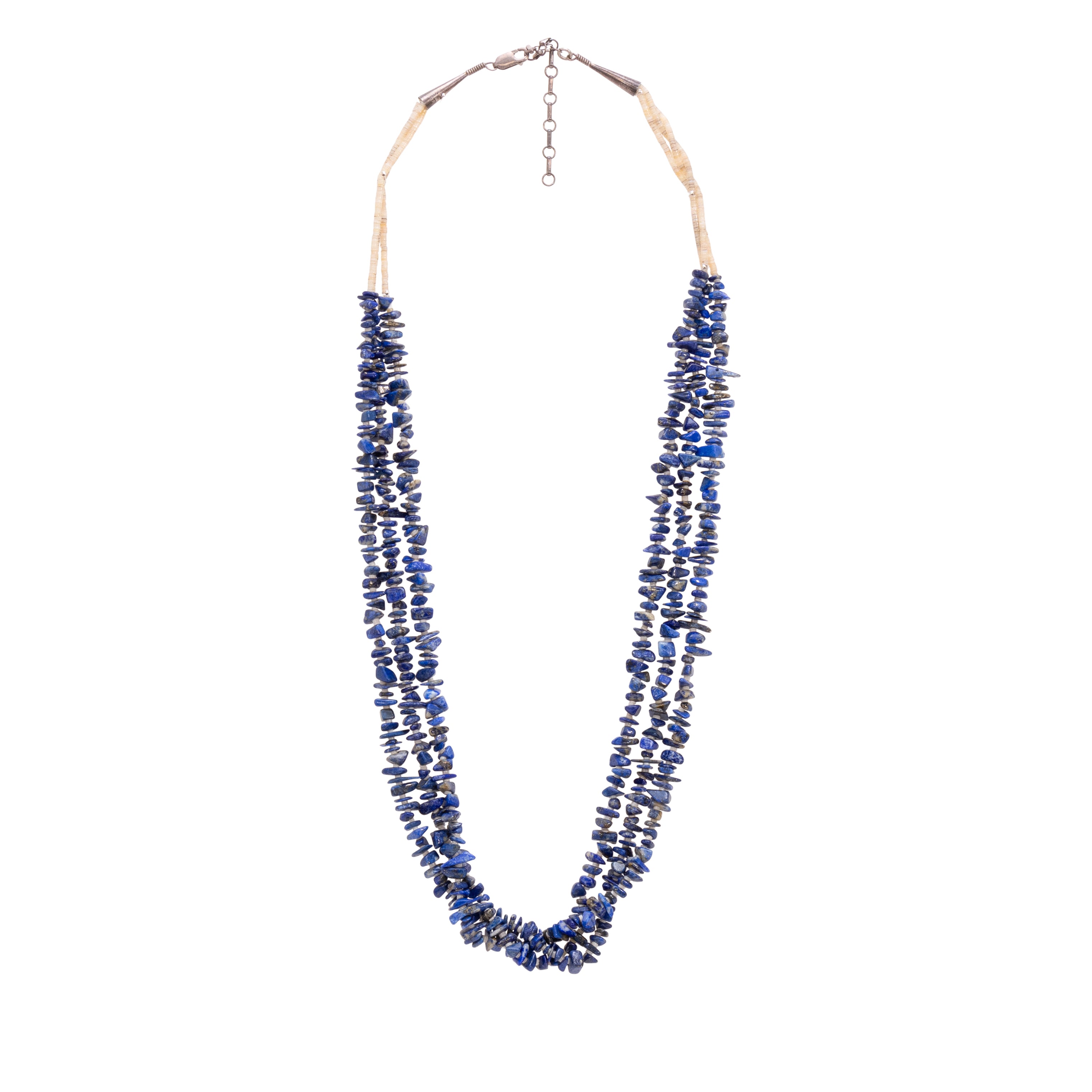 Lapis Beaded Necklace, Jewelry, Necklace, Native