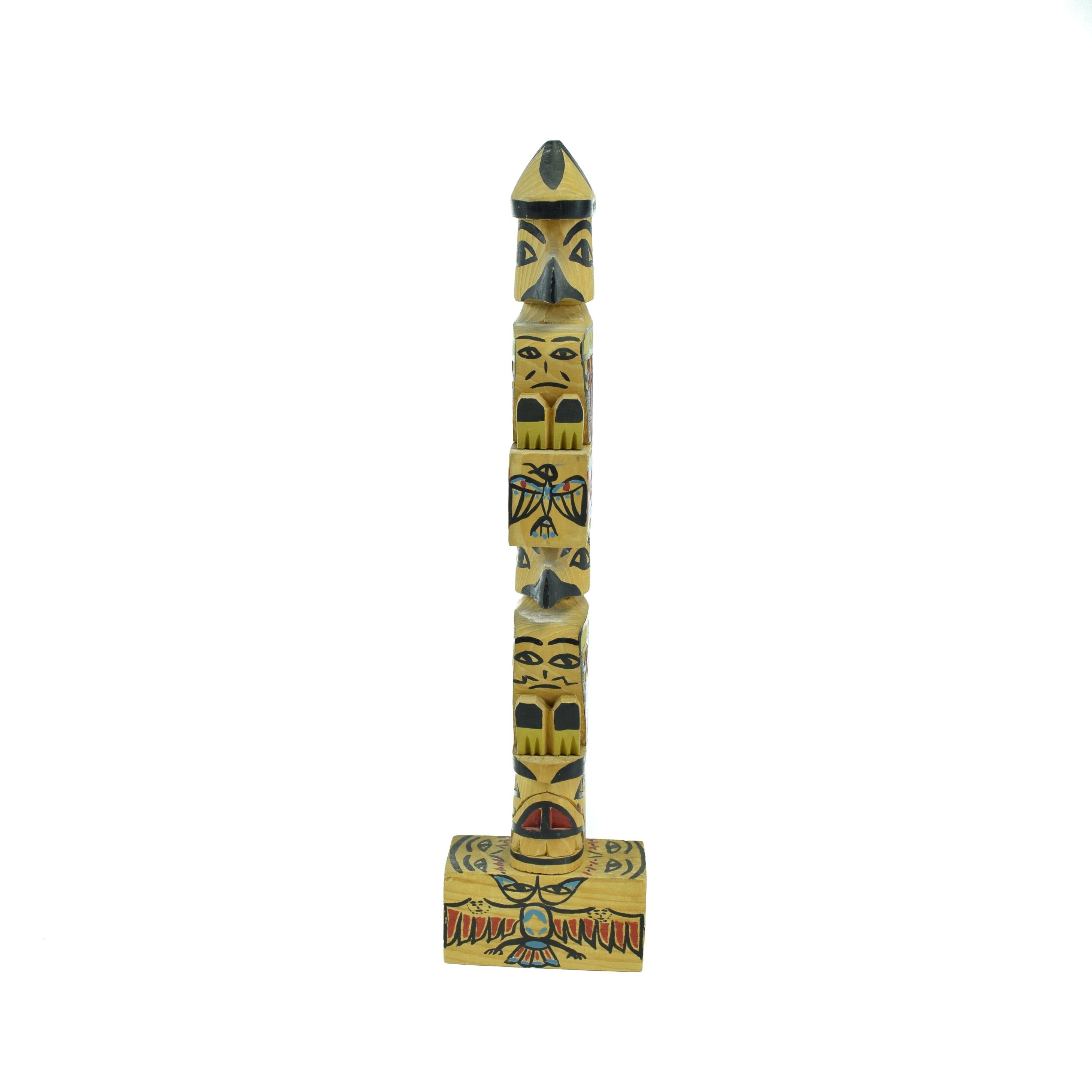 Nuu-chah-nulth Chief Shakes Raven Totem by Amos Family, Native, Carving, Totem Pole