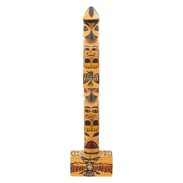 Nuu-chah-nulth Chief Shakes Raven Totem by Amos Family, Native, Carving, Totem Pole