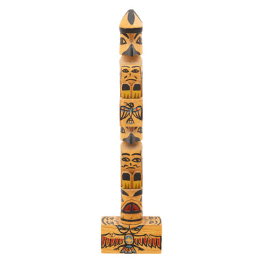 Nuu-chah-nulth Chief Shakes Raven Totem by Amos Family, Native, Carving, Totem Pole