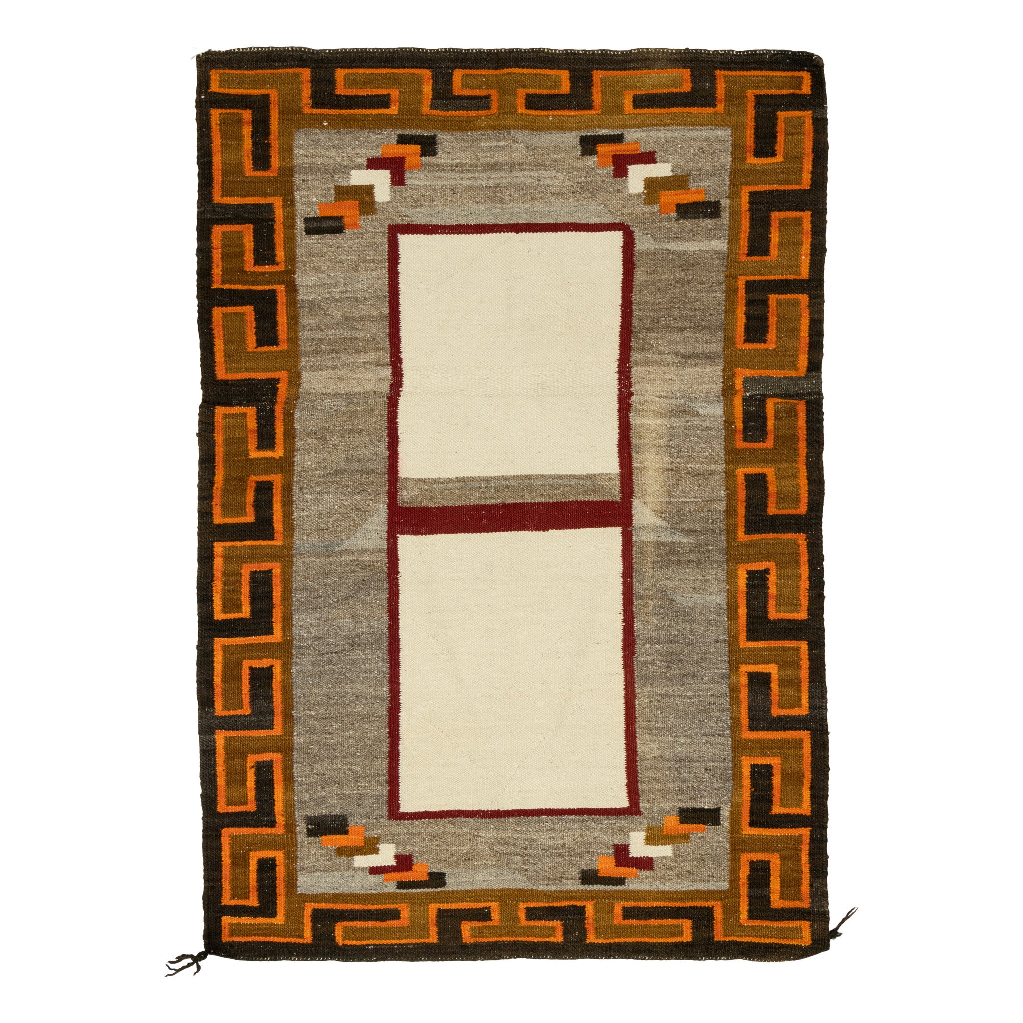 Teec Nos Pos Double Saddle Blanket, Native, Weaving, Double Saddle Blanket