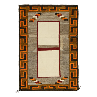 Teec Nos Pos Double Saddle Blanket, Native, Weaving, Double Saddle Blanket