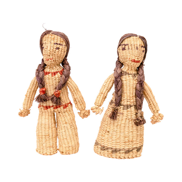 Quinalt Dolls, Native, Basketry, Other