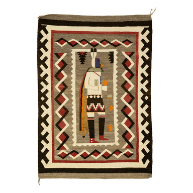 Navajo Single Figure Yei, Native, Weaving, Wall Hanging