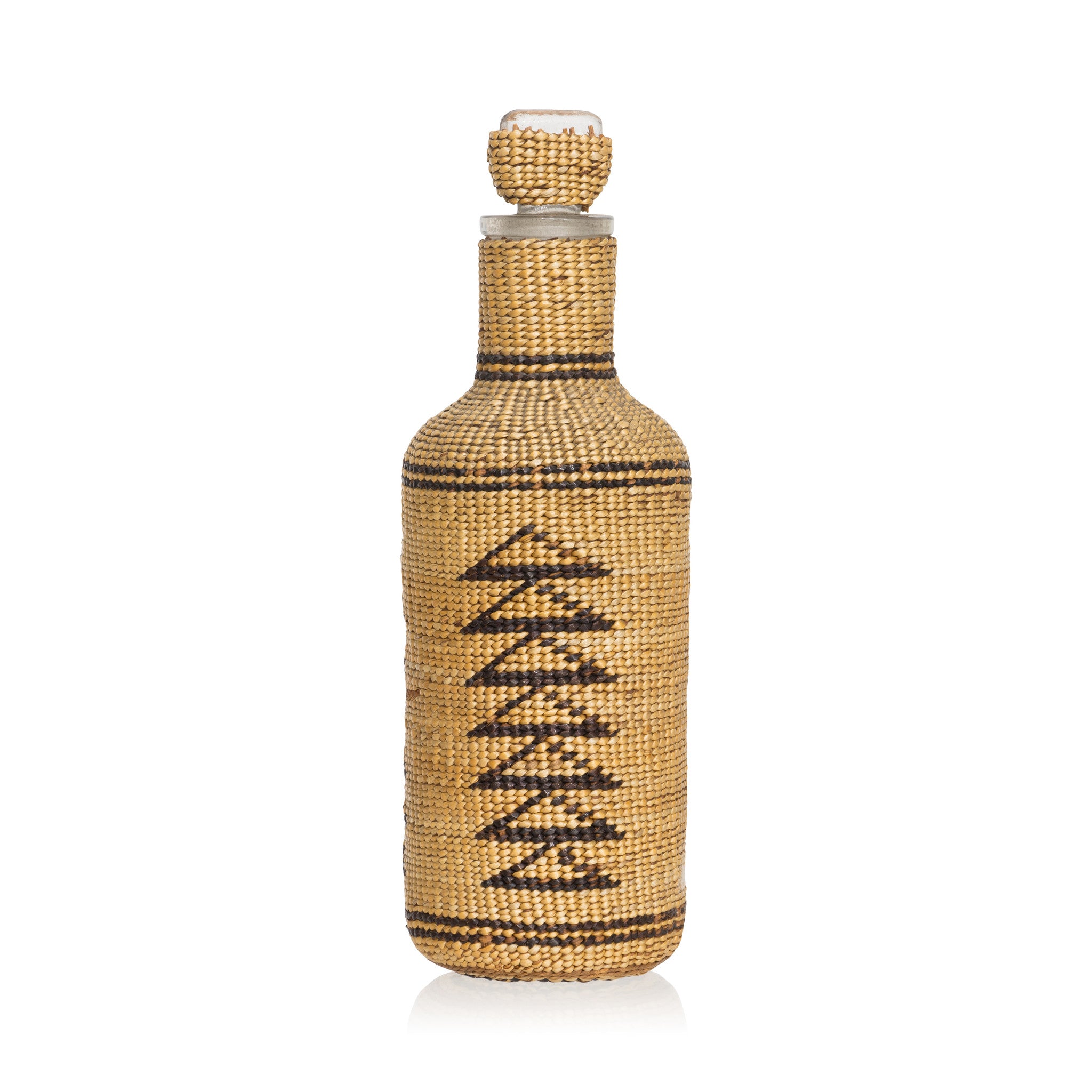 Hupa/Yurok Basketry Jar, Native, Basketry, Vertical