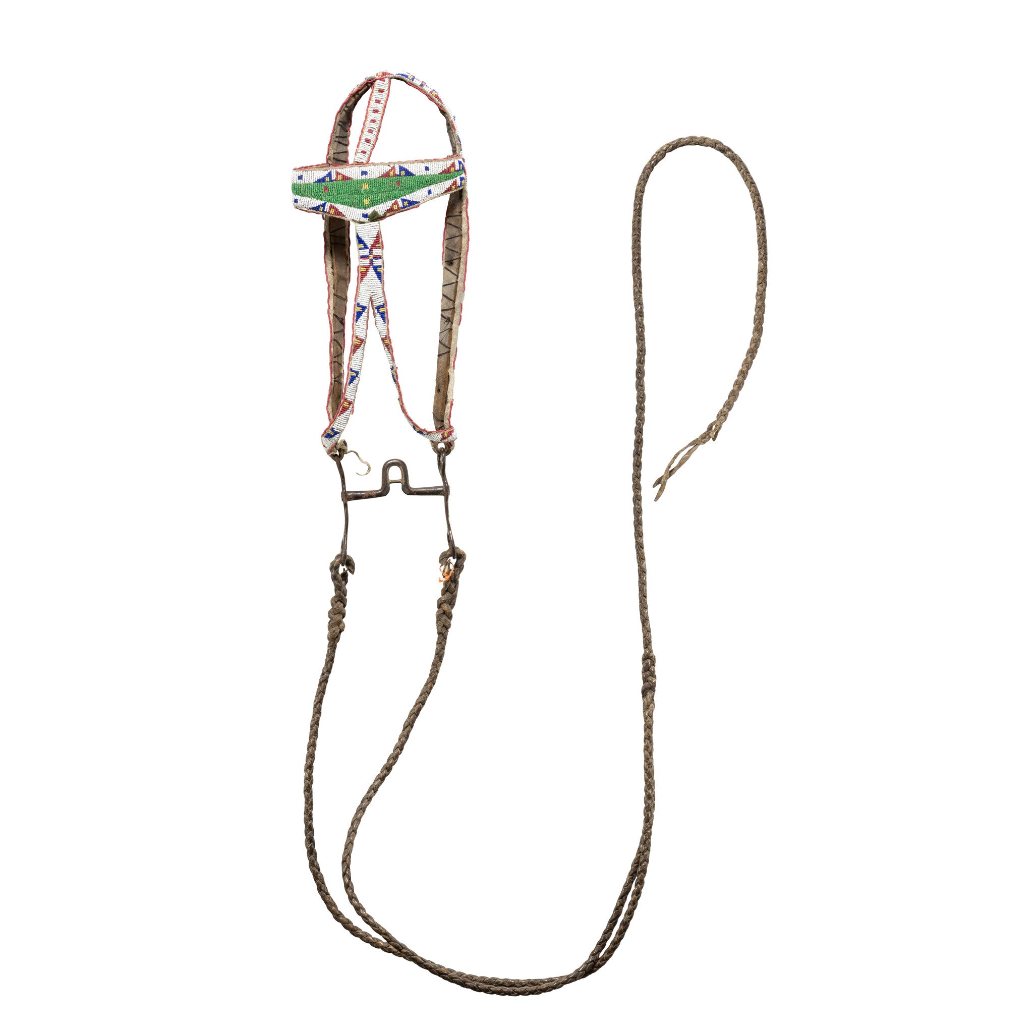 Sioux Beaded Headstall, Native, Horse Gear, Headstall