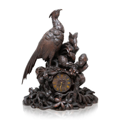 Black Forest Game Bird Clock, Furnishings, Black Forest, Clock