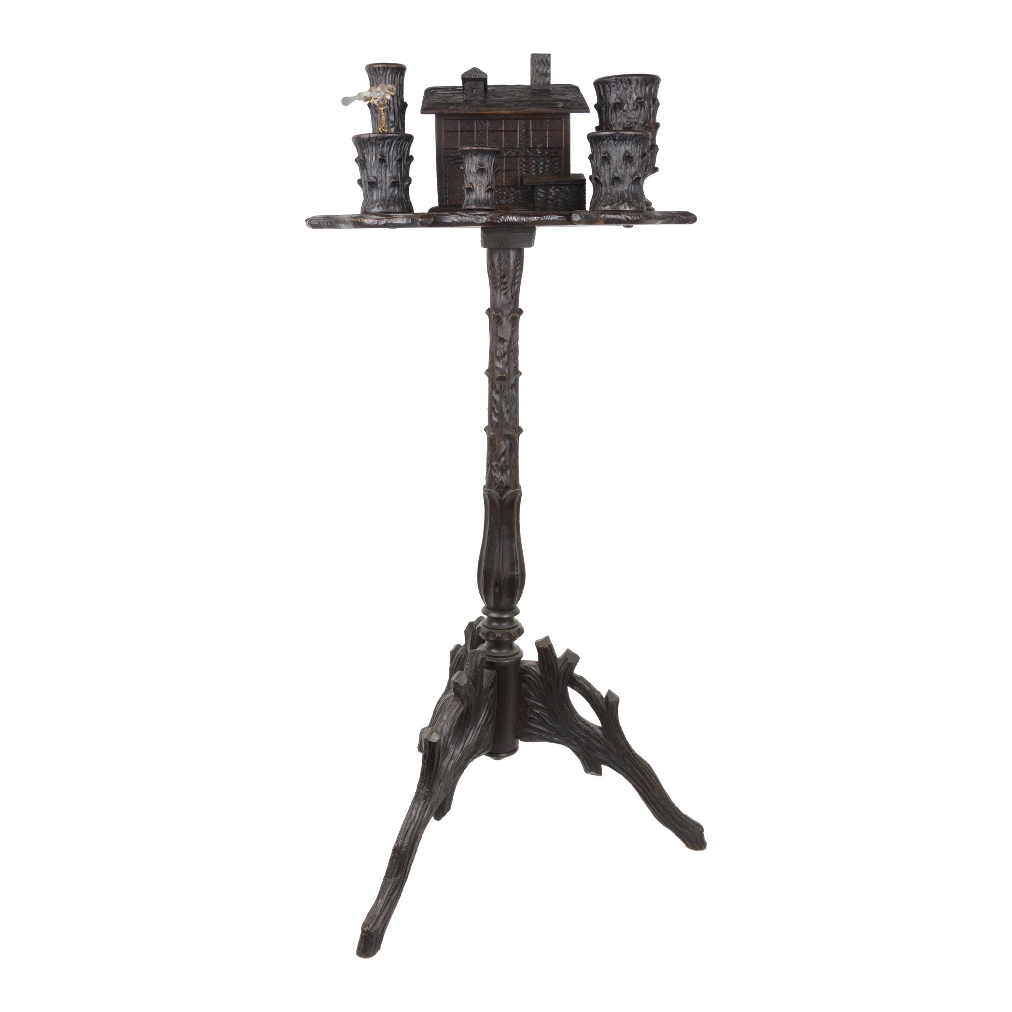 Black Forest Smoking Table, Furnishings, Black Forest, Smoking Stand