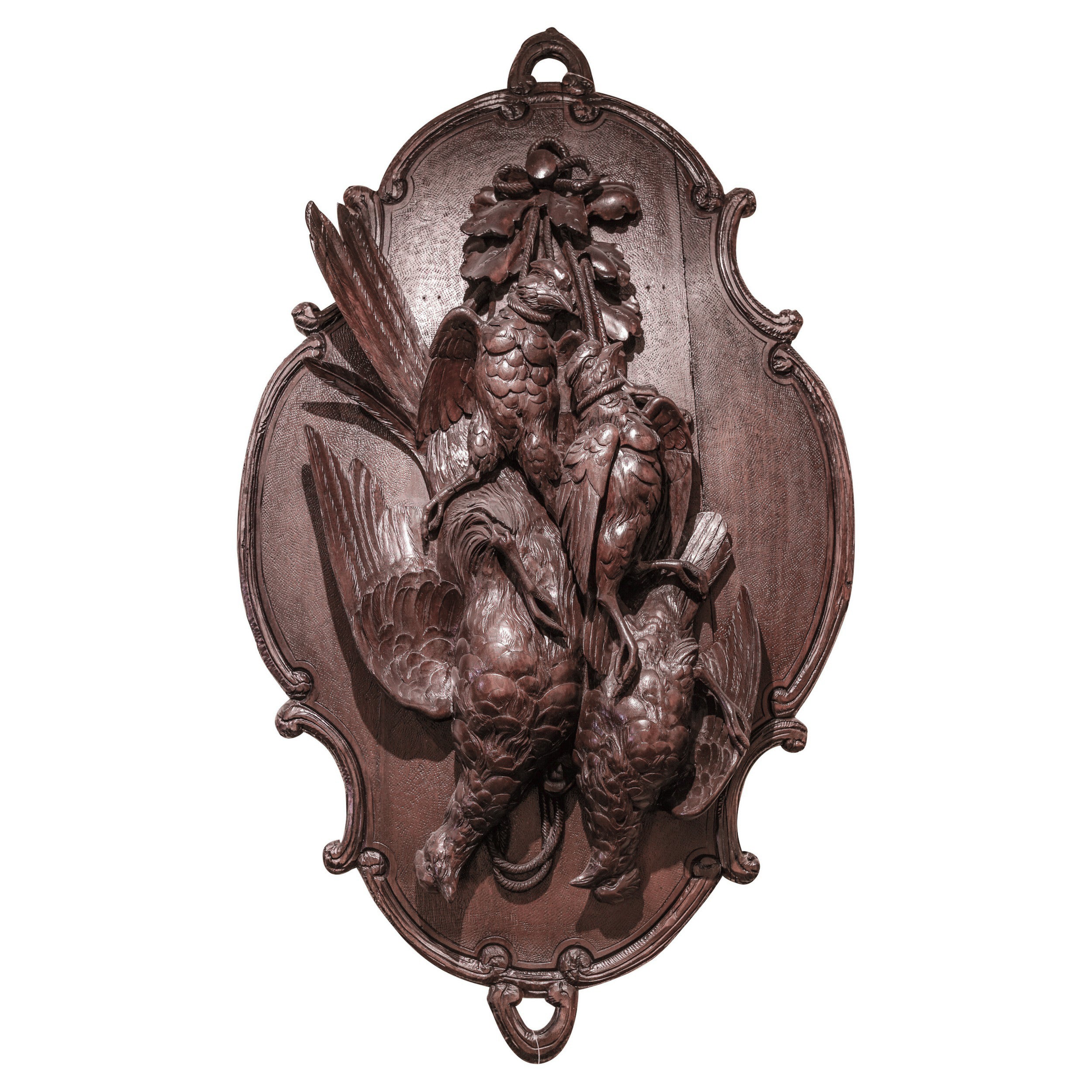 Black Forest Carved Hanging Game Plaques