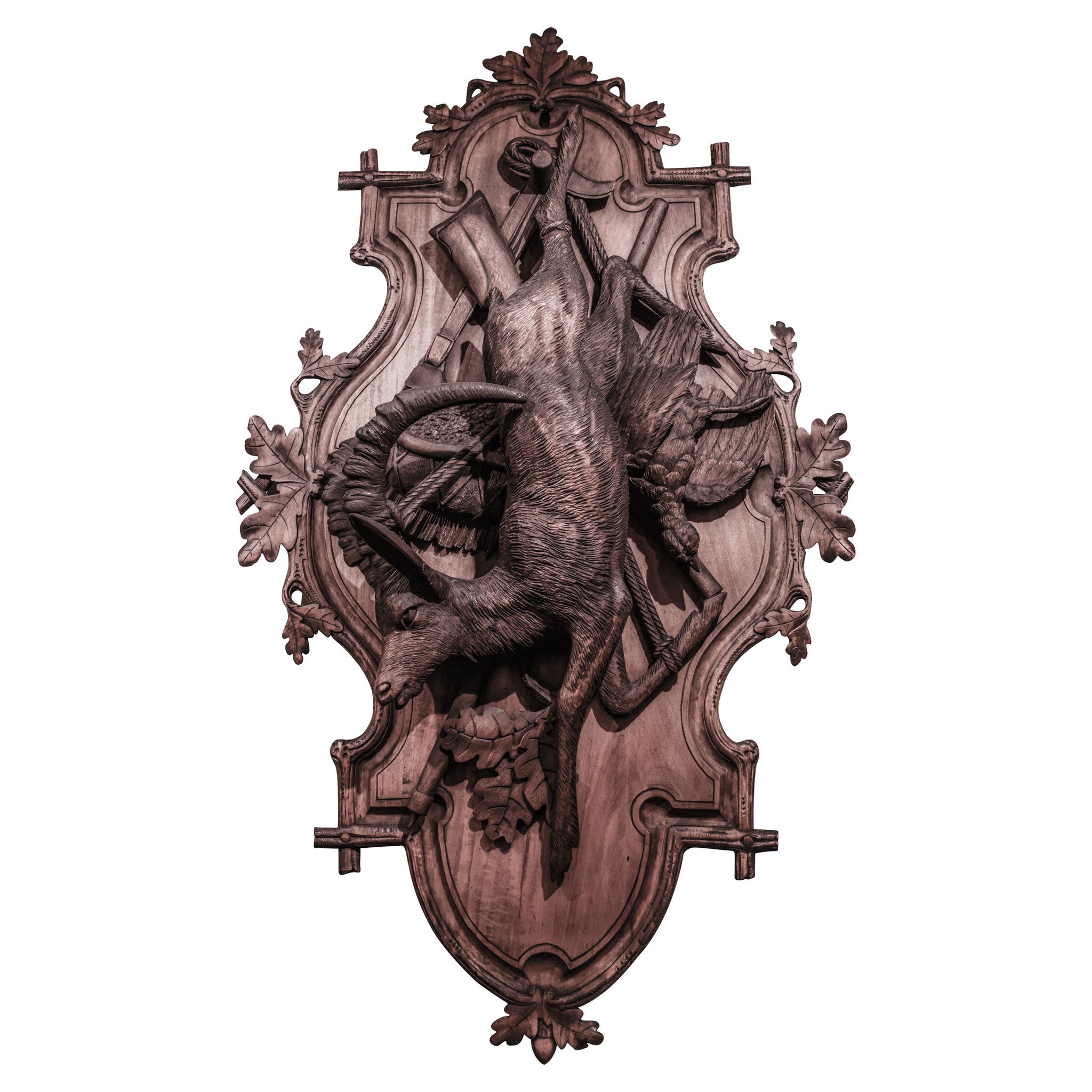 Black Forest Carved Hanging Game Plaques