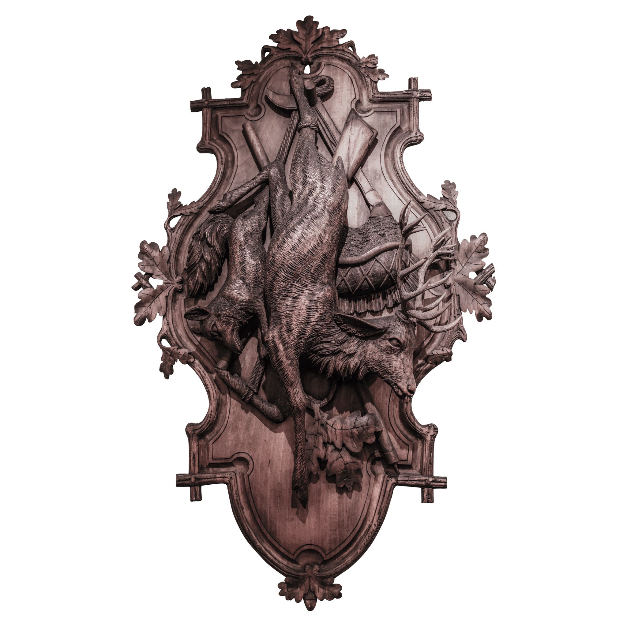 Black Forest Carved Hanging Game Plaques