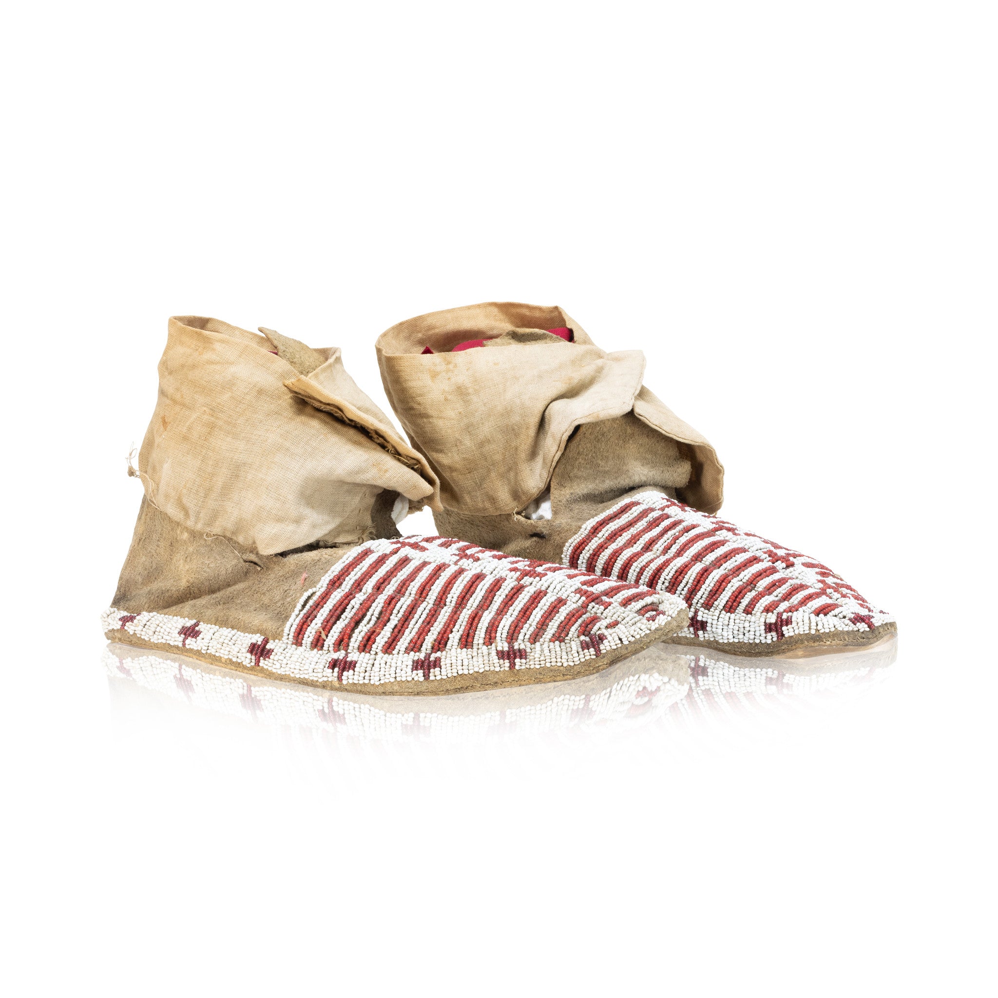 Hidatsa or Arikara Moccasins