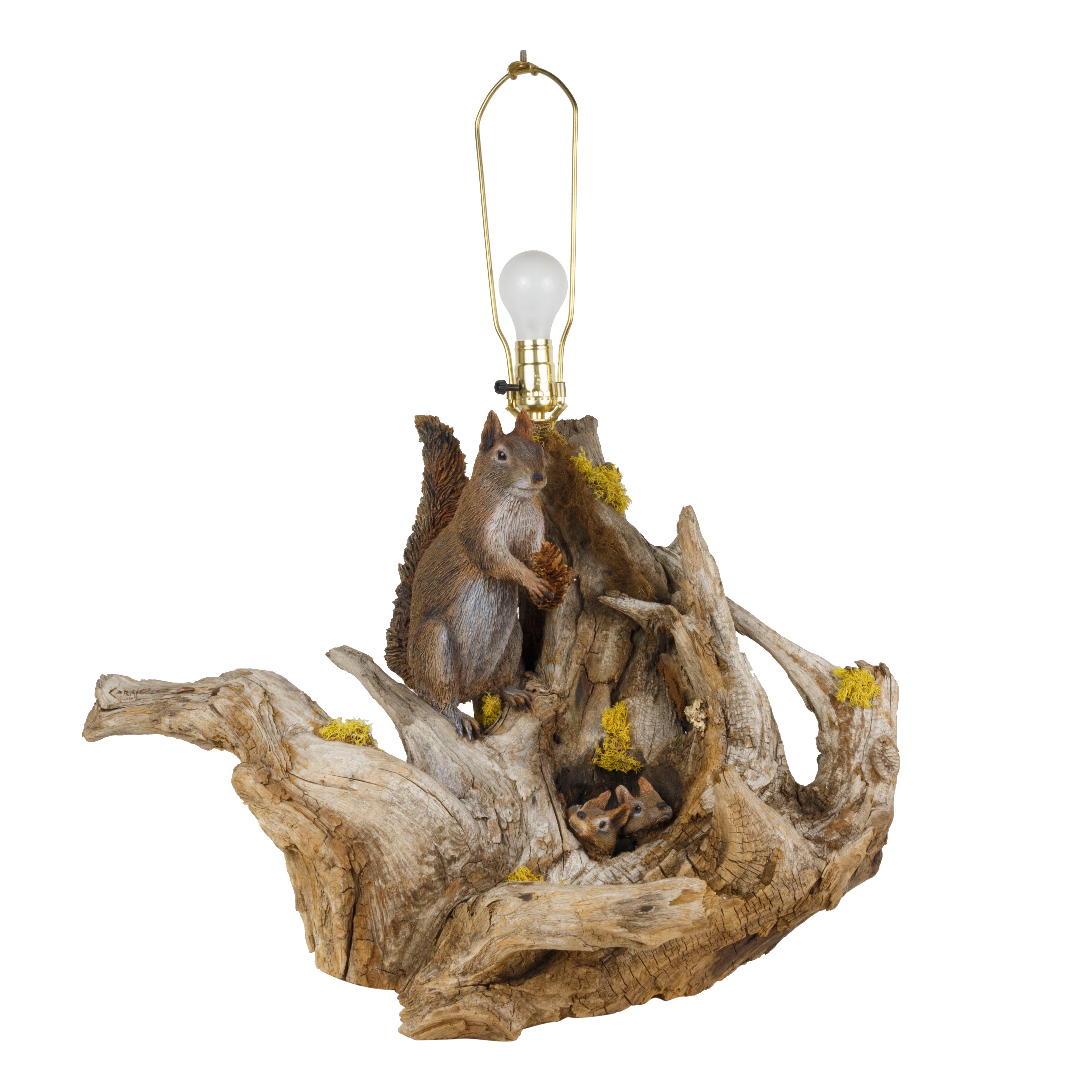 Red Squirrel Table Lamp