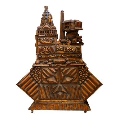 "Tribute to America" Tramp Art Chest of Drawers, Furnishings, Decor, Tramp Art