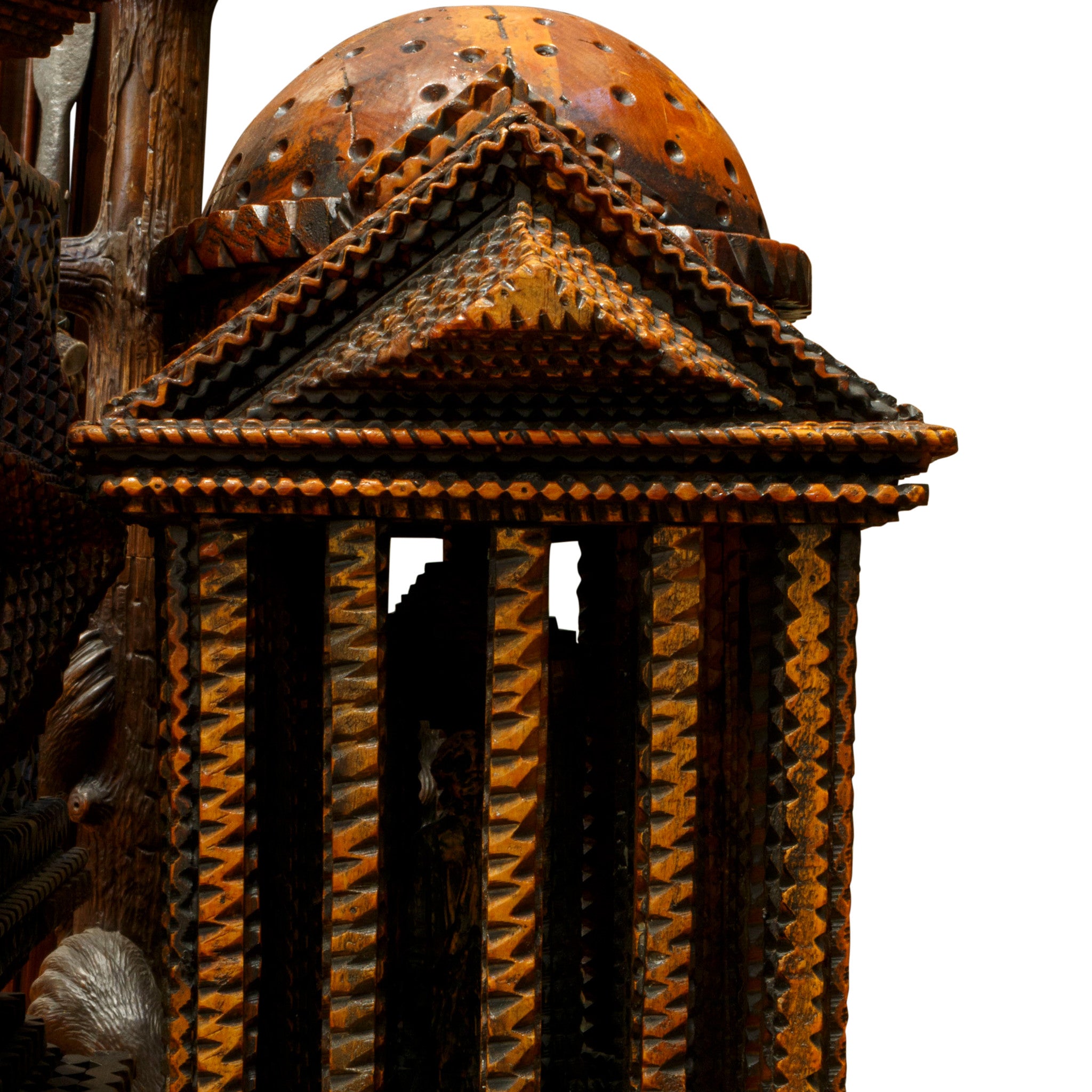 "Tribute to America" Tramp Art Chest of Drawers