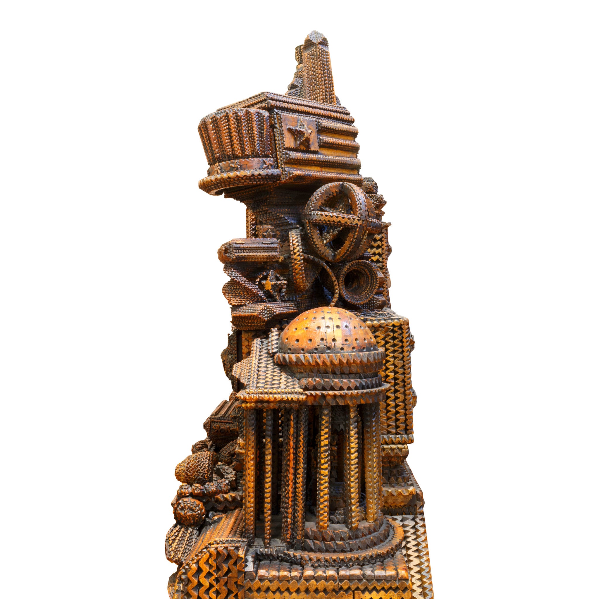 "Tribute to America" Tramp Art Chest of Drawers
