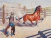 His First Rope by Daniel Cody Muller, Fine Art, Painting, Western