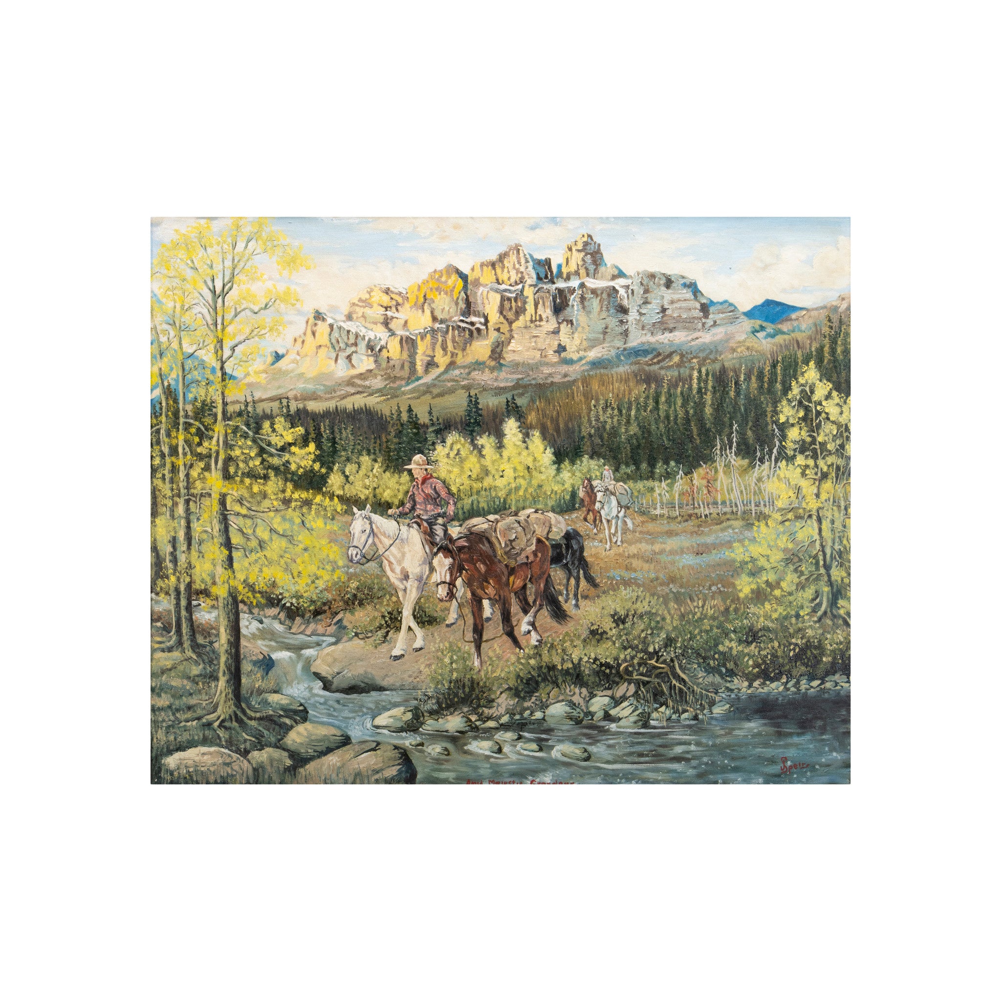 Amid Majestic Grandeur by John Speirs, Fine Art, Painting, Western