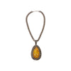 Large Navajo Amber Pendant Necklace, Jewelry, Necklace, Native