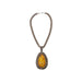 Large Navajo Amber Pendant Necklace, Jewelry, Necklace, Native