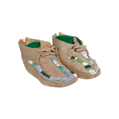 Nez Perce Baby Moccasins, Native, Garment, Moccasins