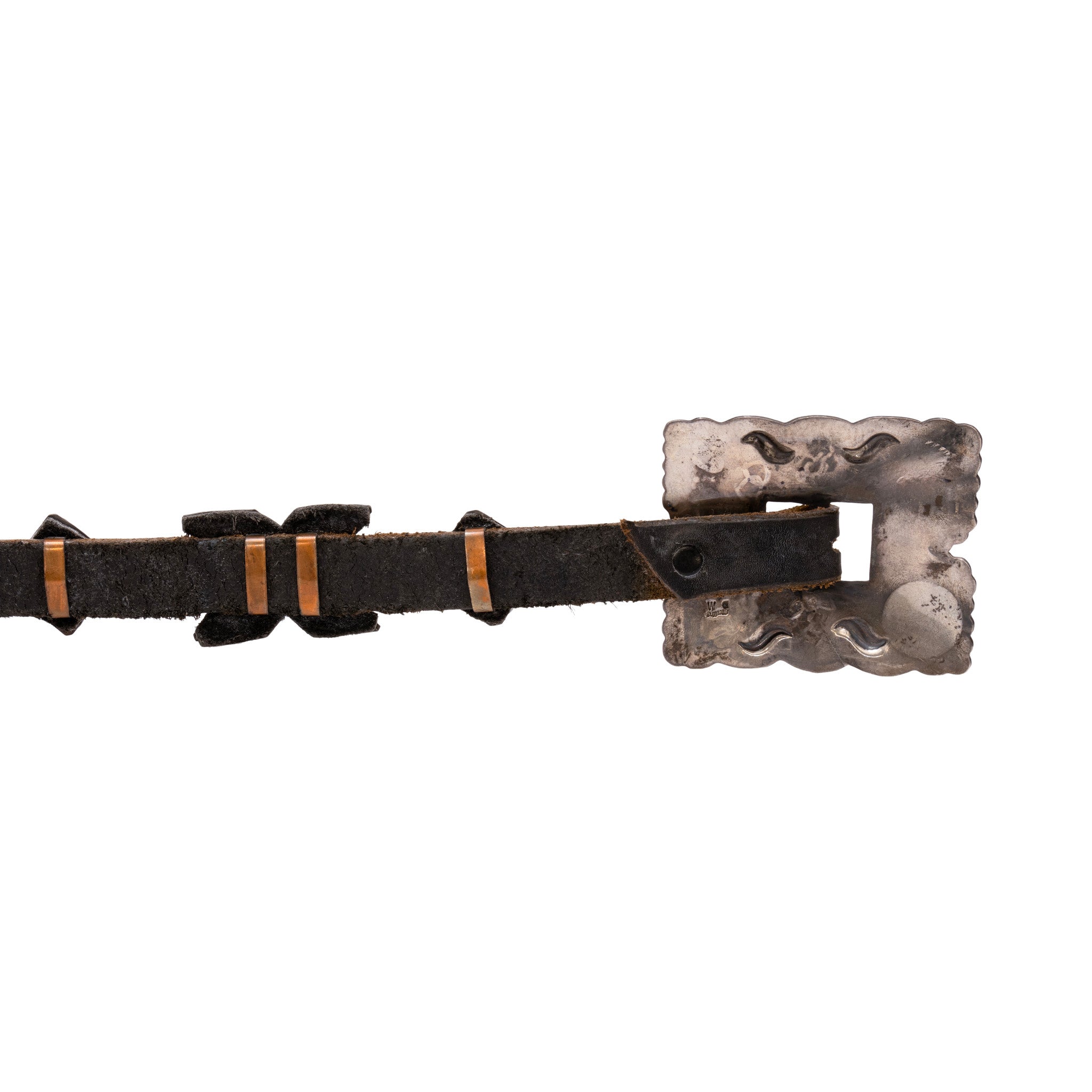 Navajo Concho Belt with "X's"