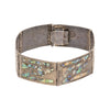 Abalone and Sterling Silver Panel Bracelet, Jewelry, Bracelet, Southwest