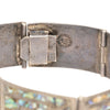 Abalone and Sterling Silver Panel Bracelet