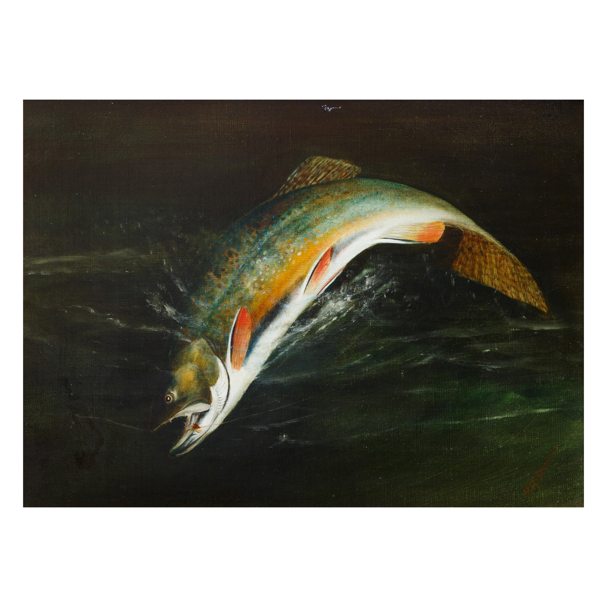 A Lucky Strike by H.A. Driscole, Fine Art, Painting, Sporting
