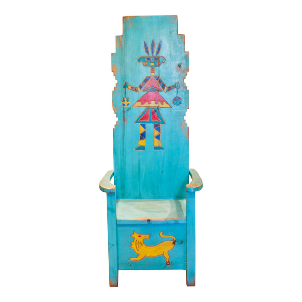 Navajo Speakers Chair, Native, Carving, Chair