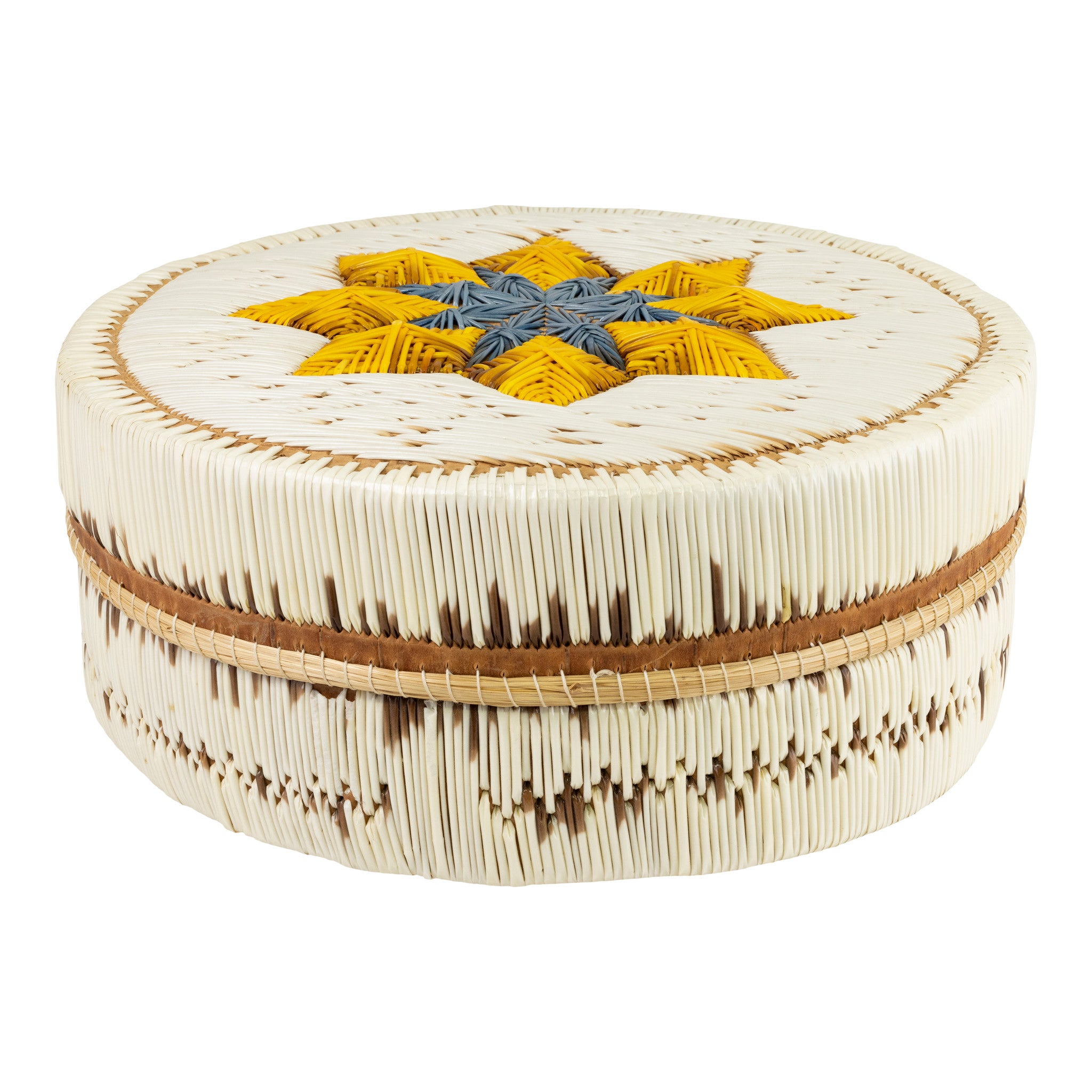 Quilled Birch Bark Box, Native, Birch Bark, Container