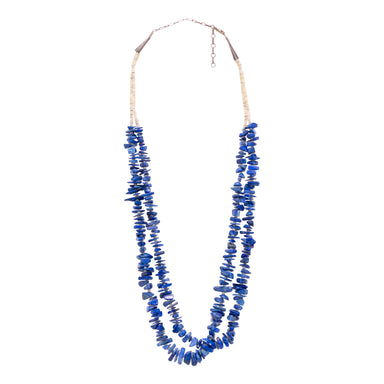 Lapis Beaded Necklace, Jewelry, Necklace, Native