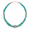 Beaded Turquoise and Sterling Necklace, Jewelry, Necklace, Native