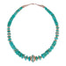 Beaded Turquoise and Sterling Necklace, Jewelry, Necklace, Native