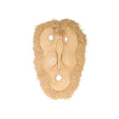 Mohawk Tribal Lodge Mask, Native, Basketry, Corn Husk