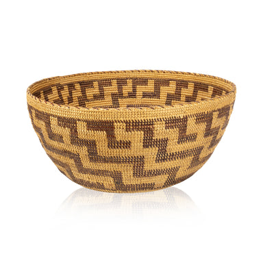 Yokut Basket, Native, Basketry, Vertical