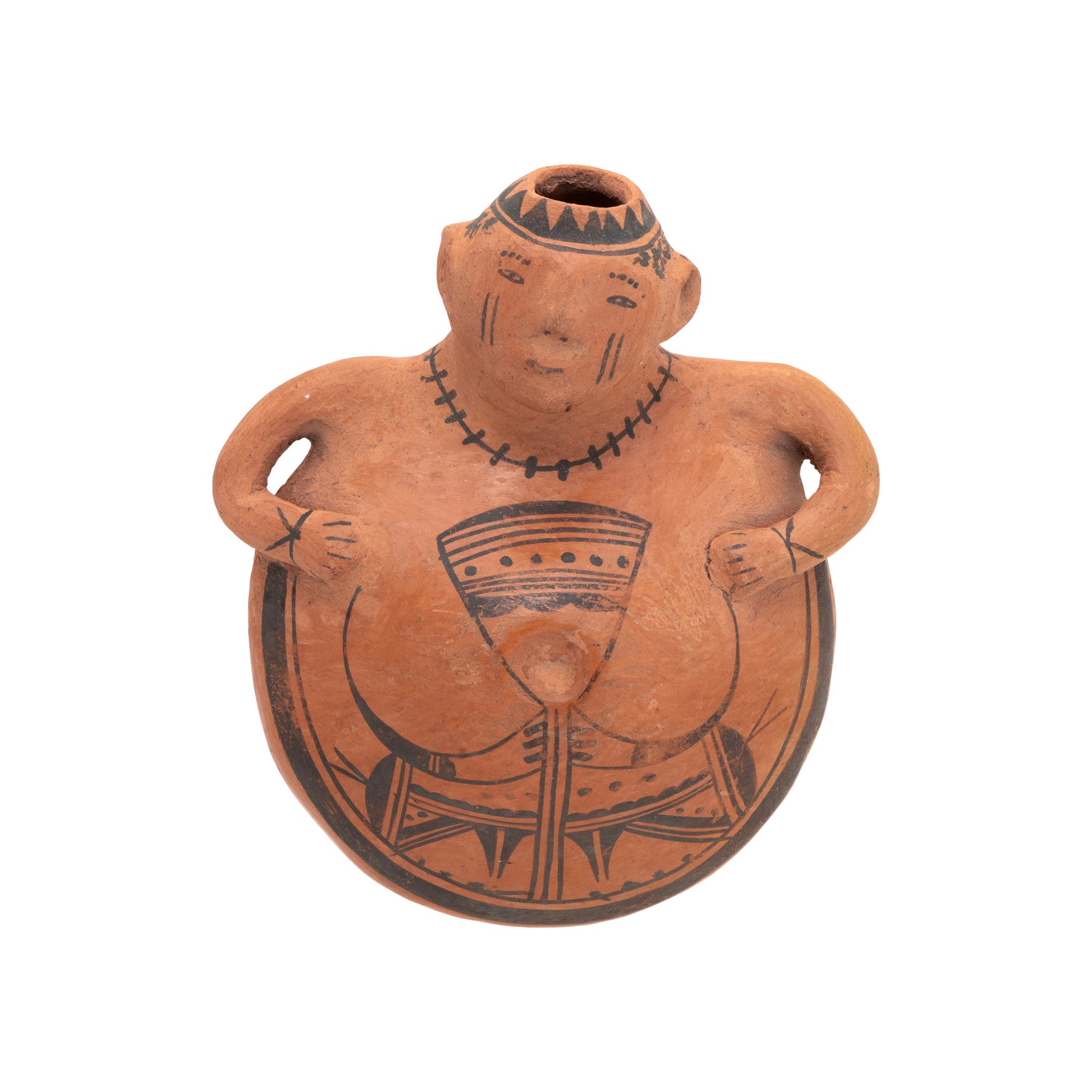 Hopi Pottery Figurative Canteen, Native, Pottery, Historic