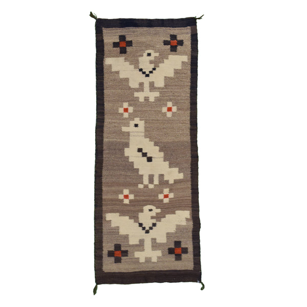 Navajo Pictorial Runner, Native, Weaving, Floor Rug