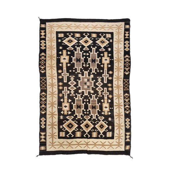 Navajo Two Grey Hills, Native, Weaving, Floor Rug