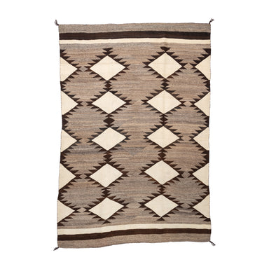 Navajo Natural Transitional Blanket, Native, Weaving, Blanket