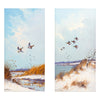 Ducks in Flight by Godfrey Stevens, Fine Art, Painting, Wildlife