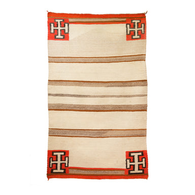 Navajo Double Saddle, Native, Weaving, Double Saddle Blanket