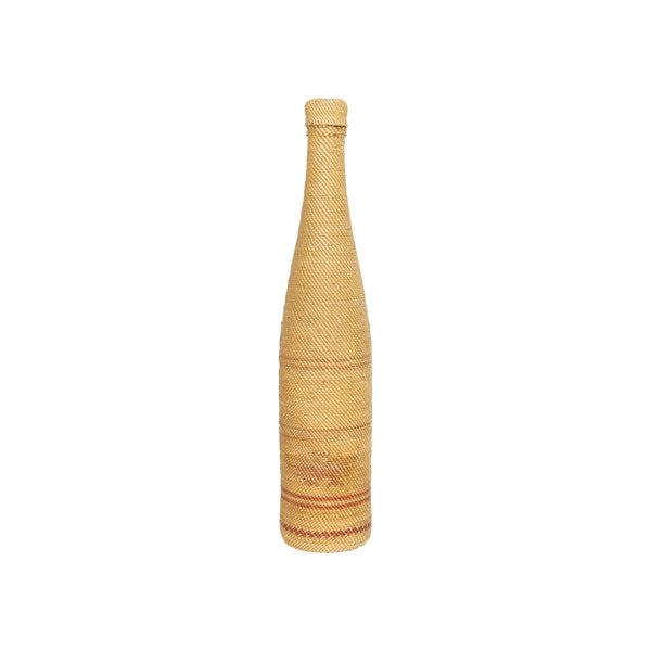 Makah Bottle Basket, Native, Basketry, Bottle Basket